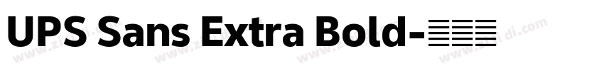 UPS Sans Extra Bold字体转换